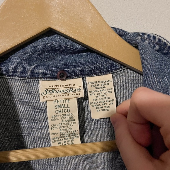 St. John’s Bay Vintage Blue Jean Jacket - Picture 3 of 4